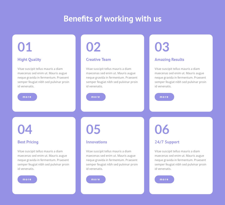 We provide flexible working Template