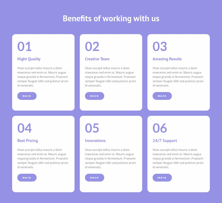 We provide flexible working Website Mockup