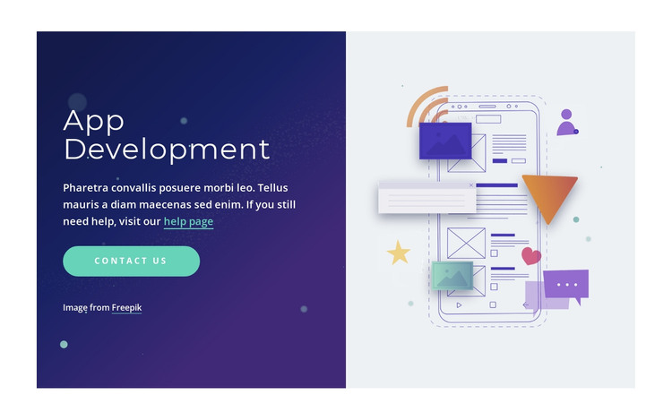 Professional app development HTML Template
