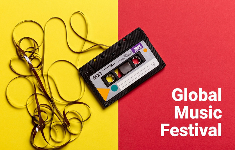 Global music festival  WordPress Theme