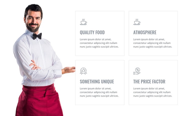 Great food quality and ambience CSS Template