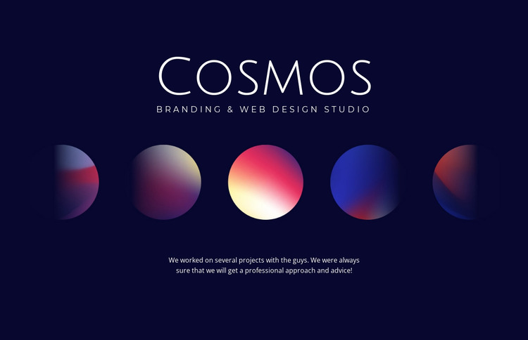Cosmos art Html Website Builder