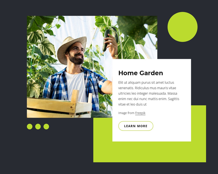 Home garden HTML5 Template