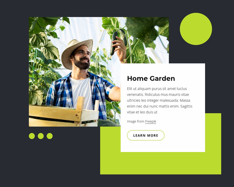 Home garden WordPress Website Builder