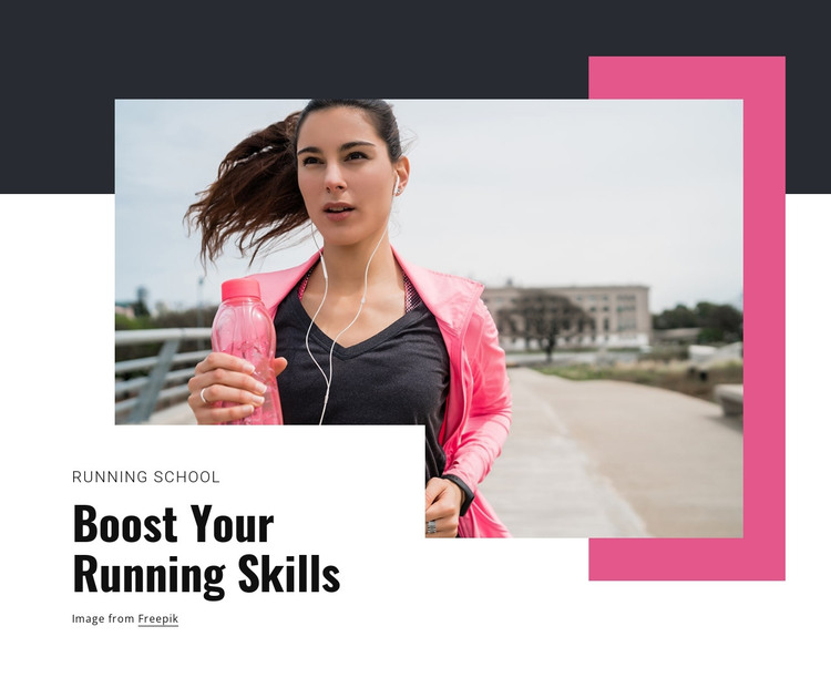 Boost your running skills HTML Template