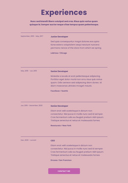 Profile CSS Templates