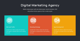 Three Colored Columns Bootstrap Html