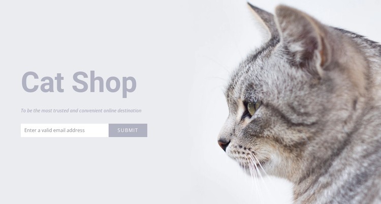 Cat shop CSS Template