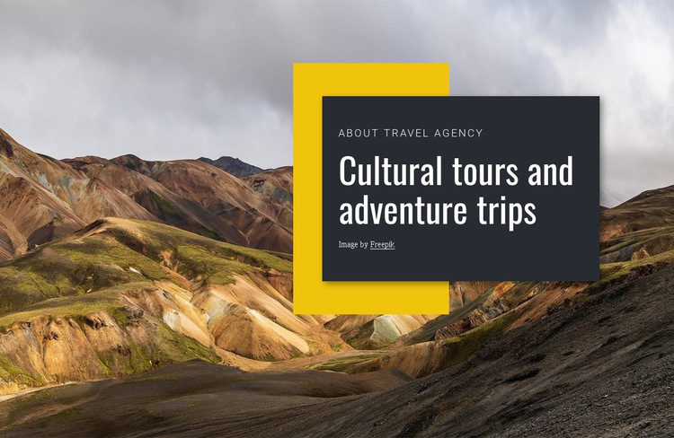 Cultural tours HTML5 Template