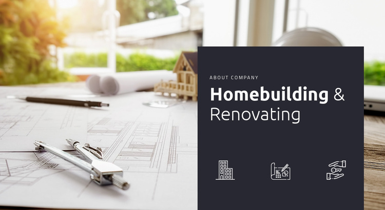 Homebuilding and renovationg Joomla Page Builder
