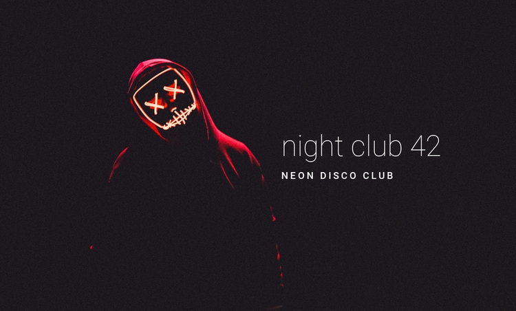 Neon night club Template