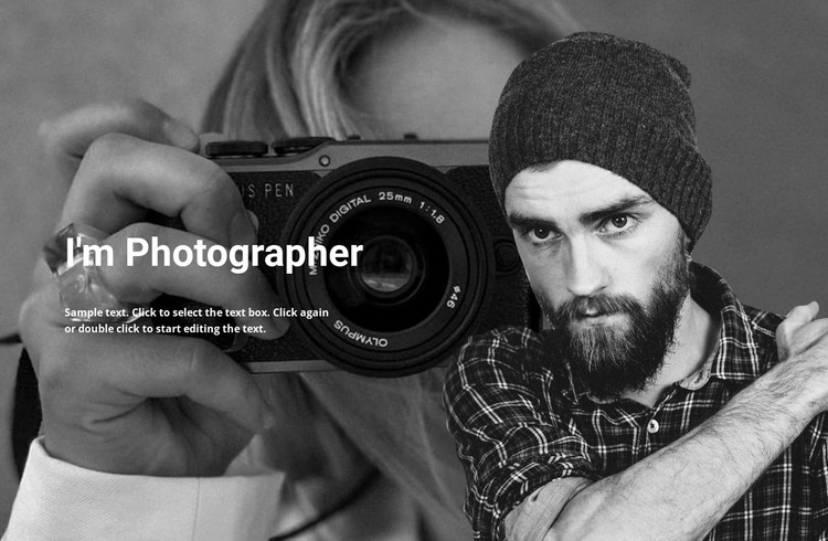 Photographer and his work WordPress Website Builder