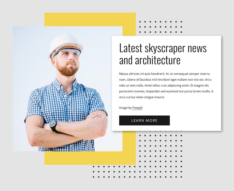 Skyscraper news One Page Template