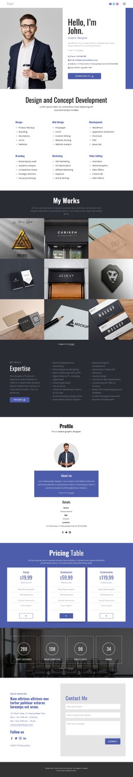 Profile CSS Templates