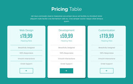 Pricing Landing Pages