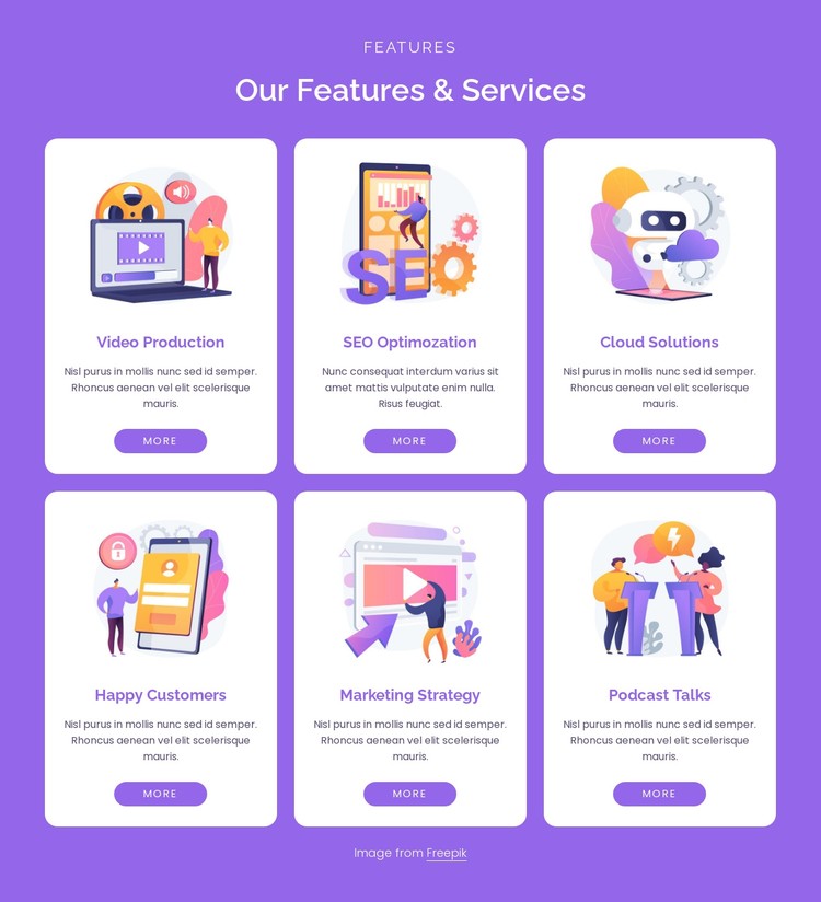 Our digital services CSS Template