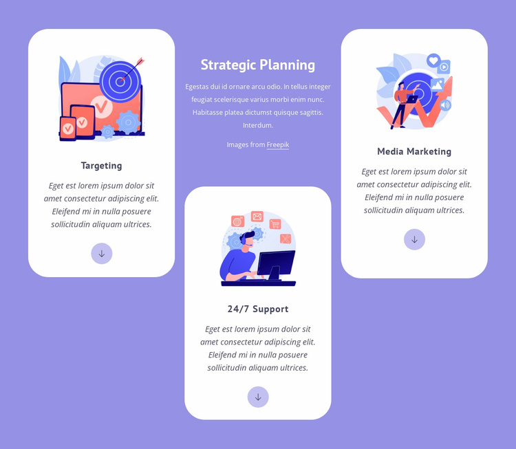 Targeting and media marketing Website Template