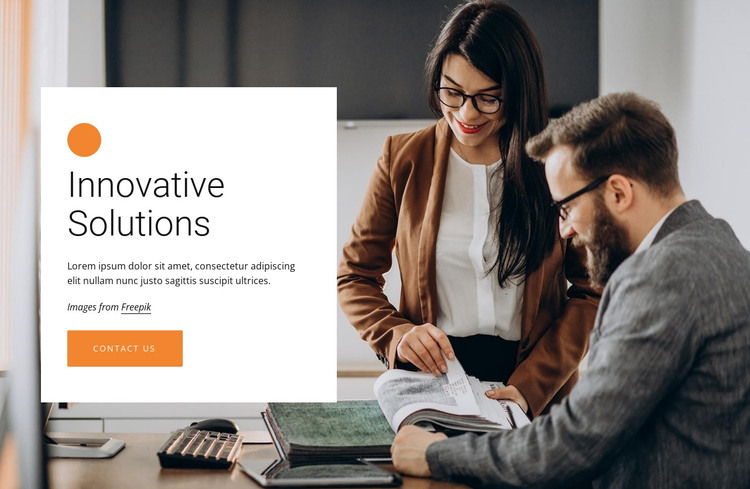 Innovative business solutions HTML Template
