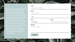 Contact Form And Text Home Galleries