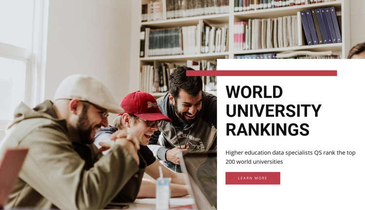 World university rankings  Template