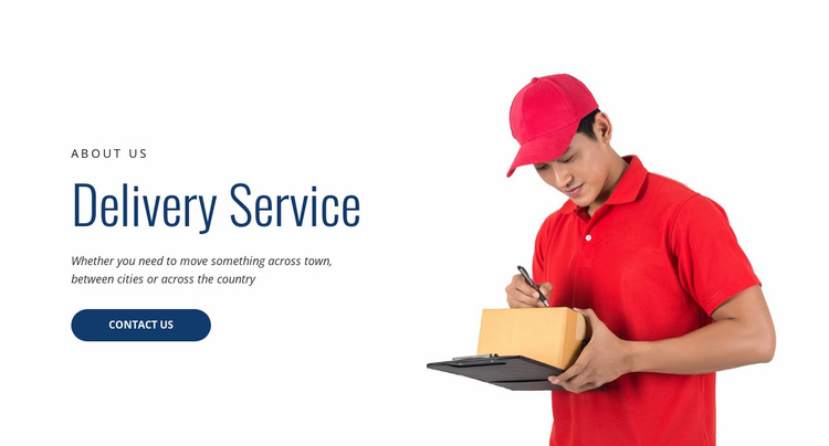 Delivery Service Website Template