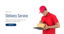 Delivery Service WordPress Web Design