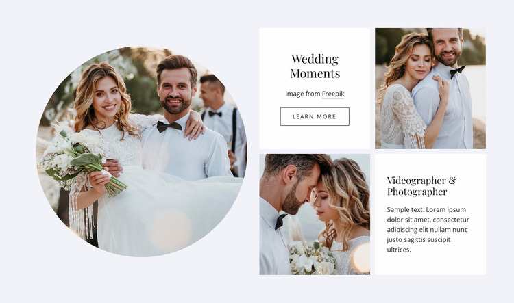 Perfect wedding guide WordPress Website Builder