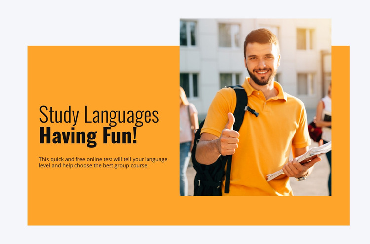 Learn languages successfully Web Design