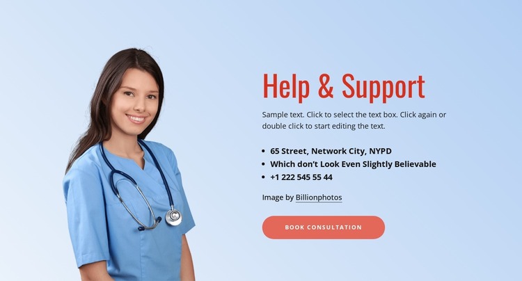 Medical support WordPress Website Builder