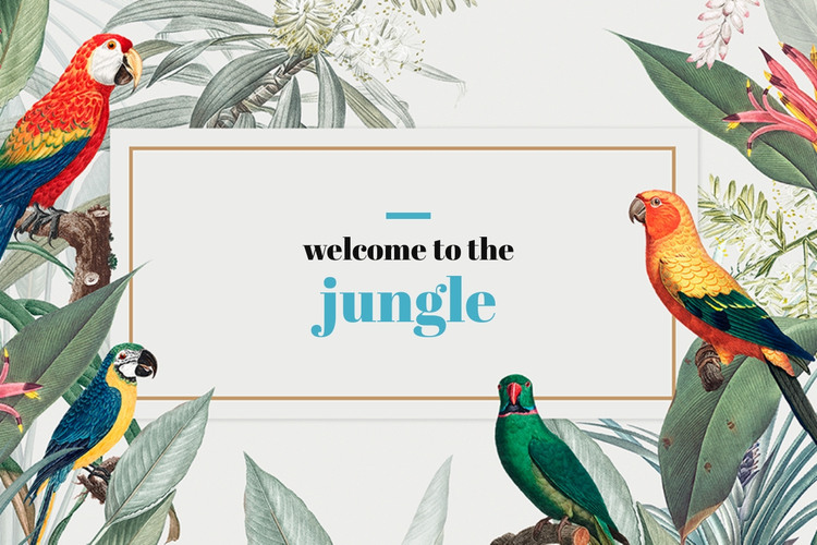 to the jungle HTML Template