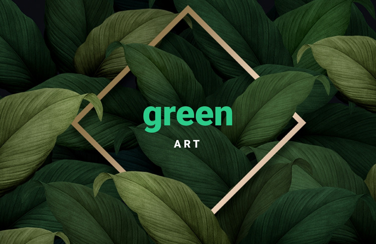 Green art WordPress Website Builder