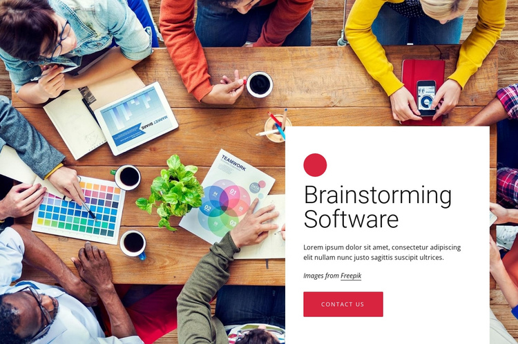 Brainstorming software Joomla Template