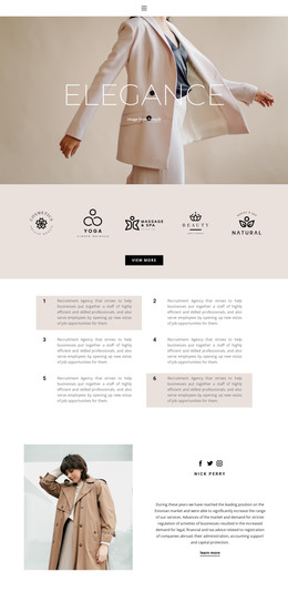 Elegance In Fashion Web Responsive