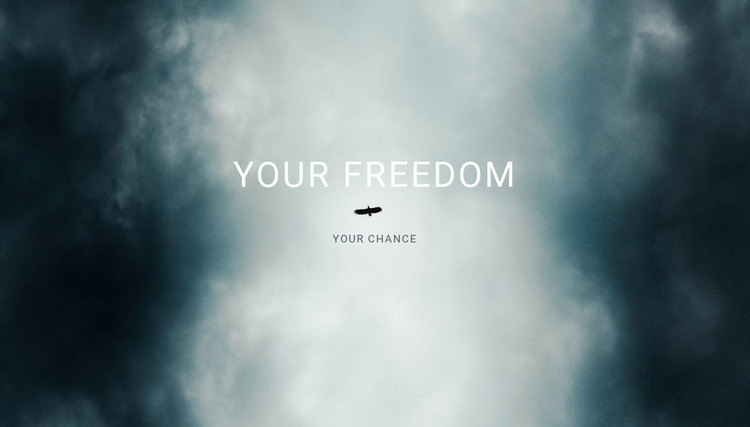 your freedom  Website Mockup