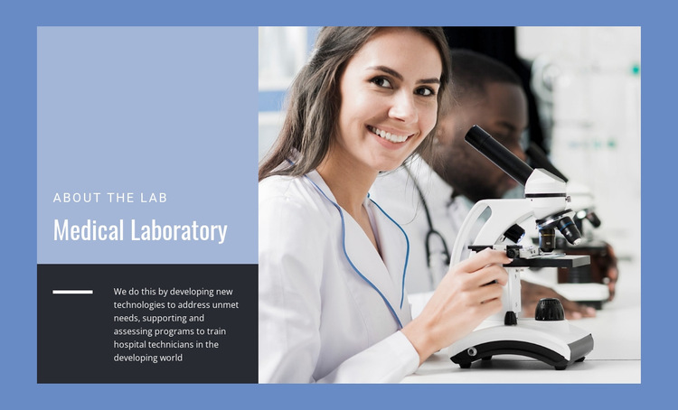 Medical Laboratory Website Builder Templates