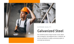 Galvanized Steel Create A Website Features