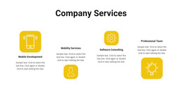 Services Of Our Company Responsive WordPress Theme