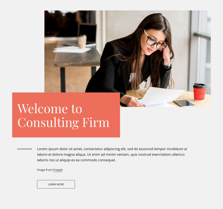 Welcome to consulting firm WordPress Website Builder