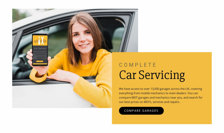 Car servicing WordPress Website Builder