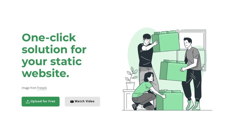 One-click solution HTML Template