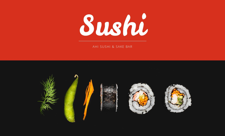 Sushi Website Builder Software