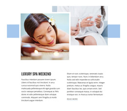Luxury Spa Weekend Design Templates