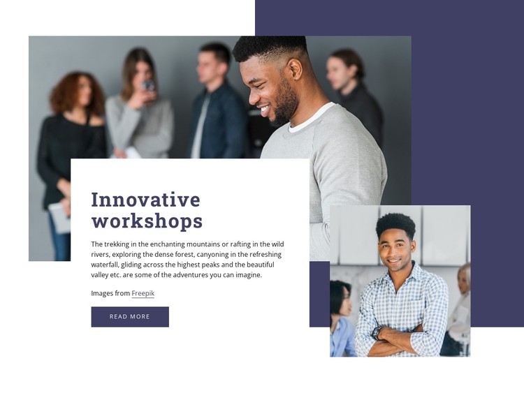 Innovative workshops CSS Template