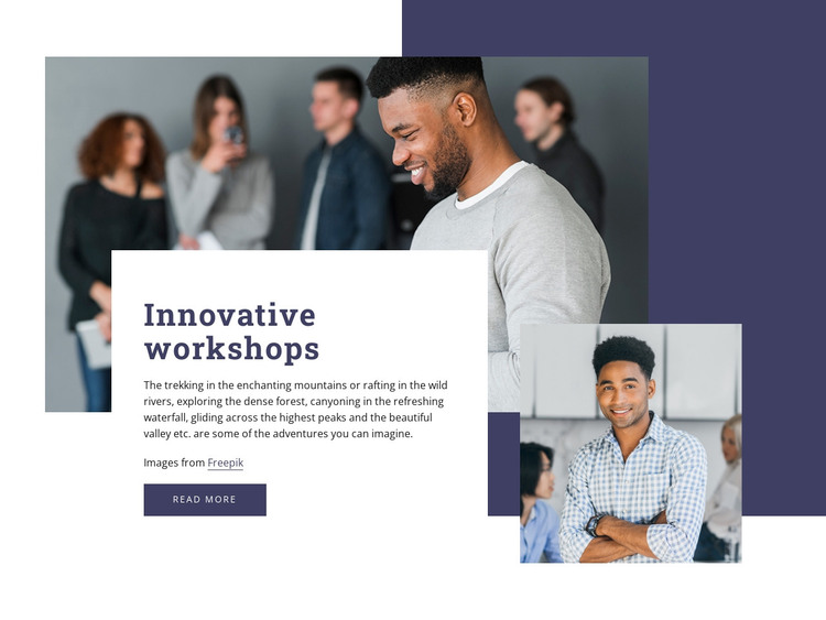 Innovative workshops WordPress Theme