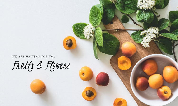 Fruits and Flowers Joomla Page Builder
