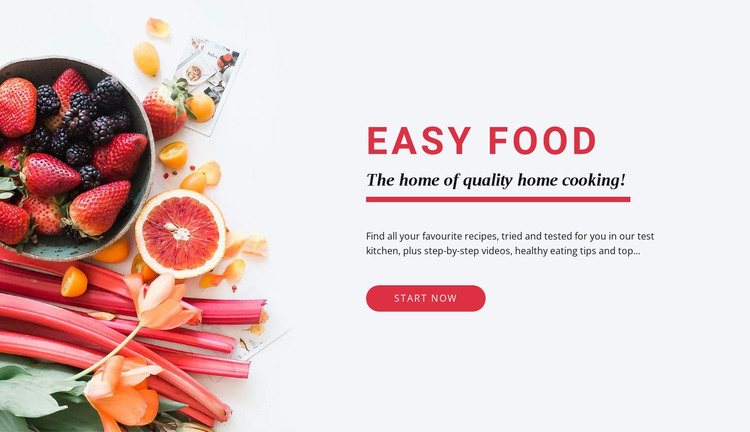 Easy Food WordPress Theme