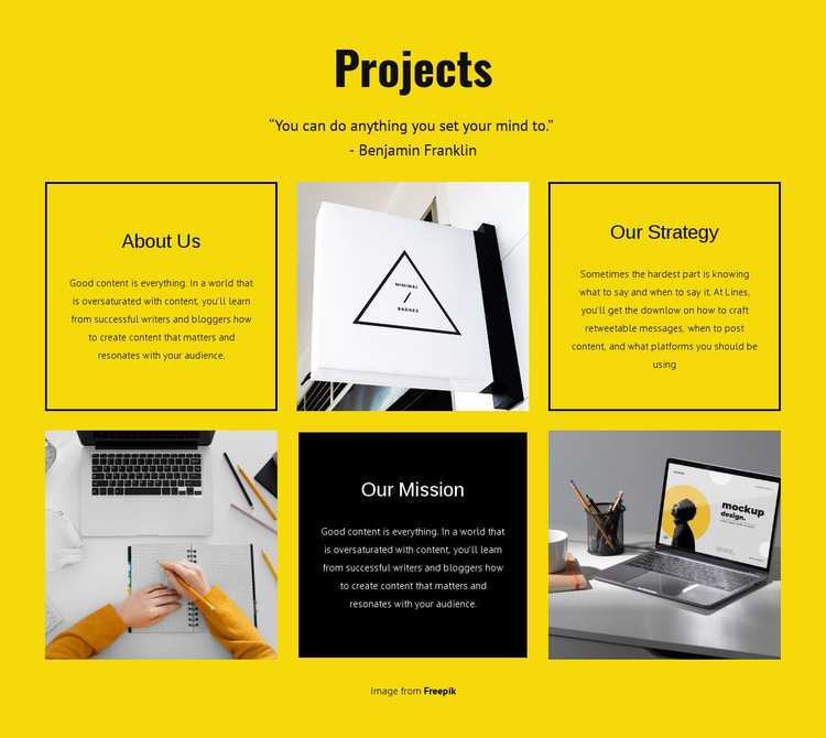 Design studio projects HTML5 Template