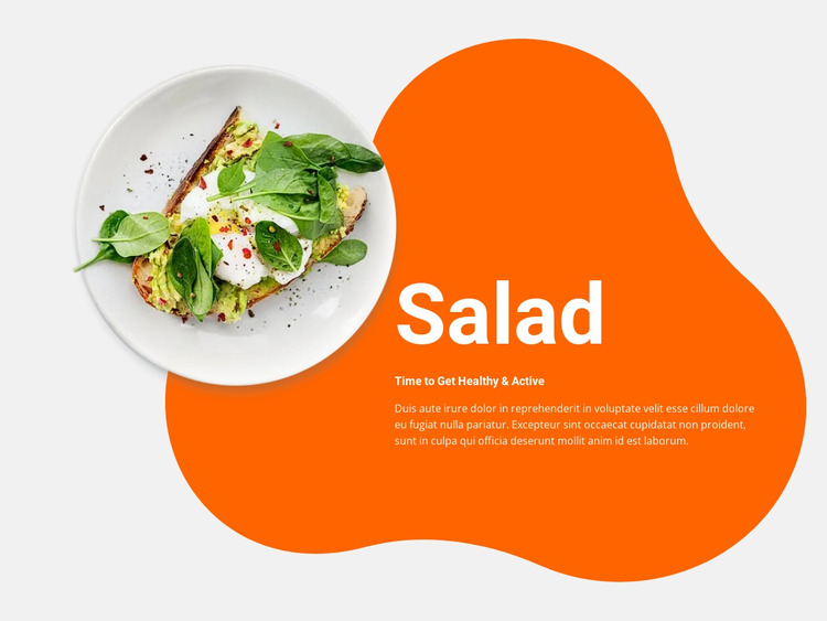 Spring salad WordPress Website Builder