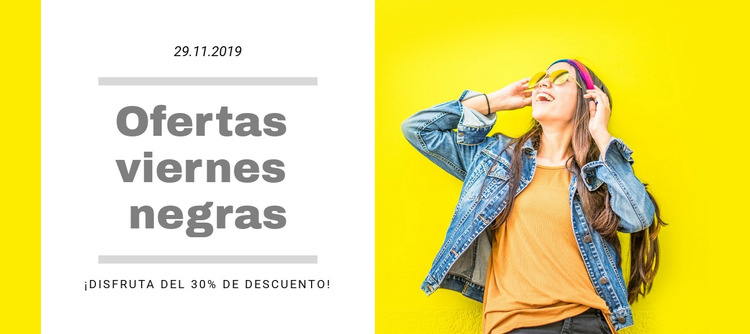 Venta de ropa Plantilla de sitio web
