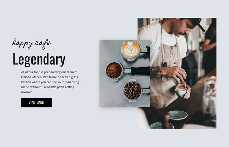 Cafe Bakery Website Mockup